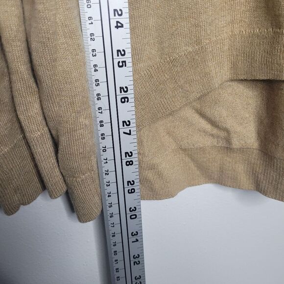 Gap tan wool blend classic timeless quiet luxury preppy Turtleneck sweater L - Picture 6 of 6